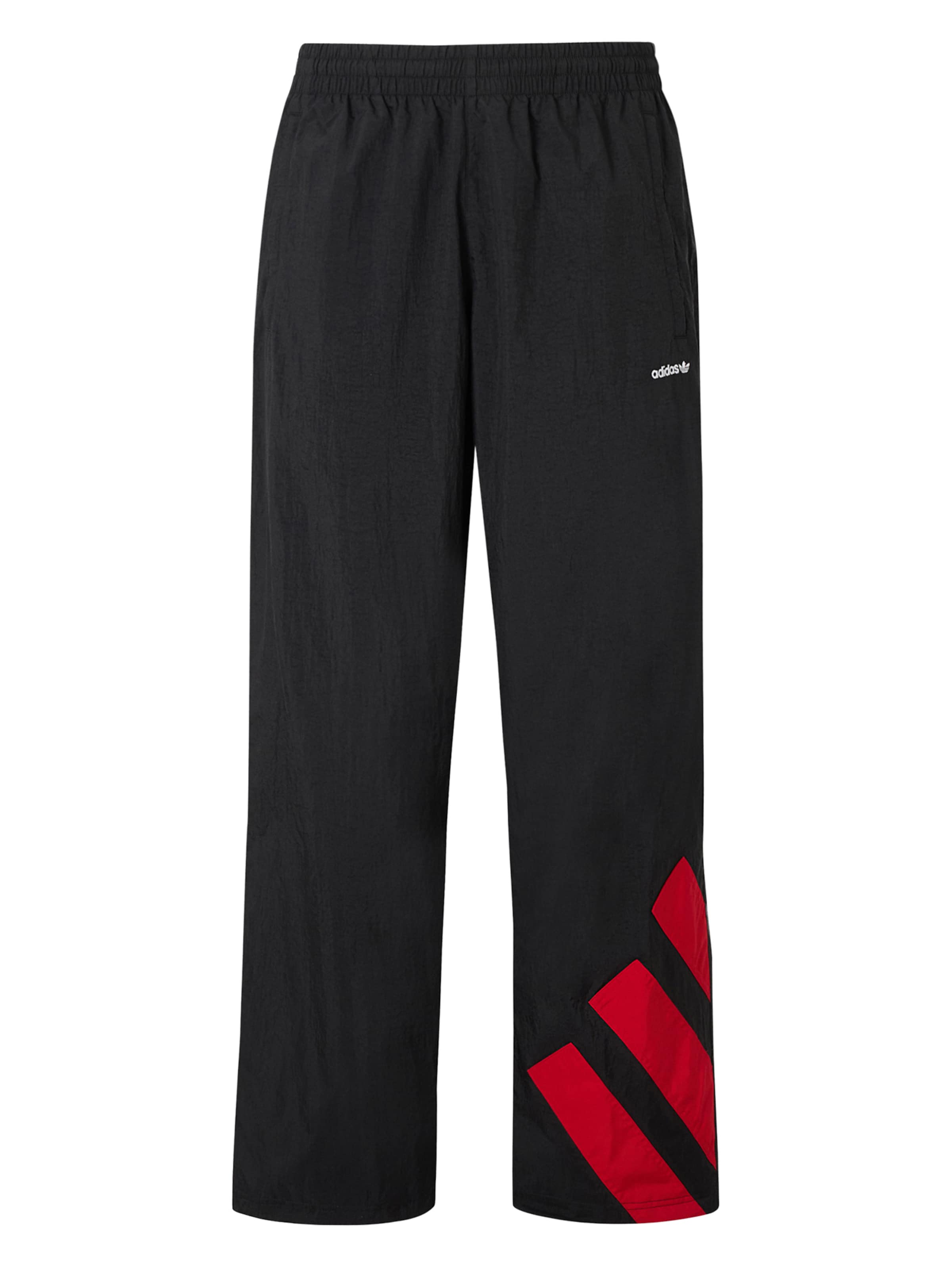 ADIDAS ORIGINALS Свободный крой Штаны 'Adicolor' в Черный: спереди
