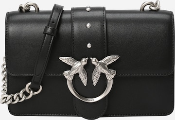 PINKO - Mala de ombro 'Love One' em preto: frente