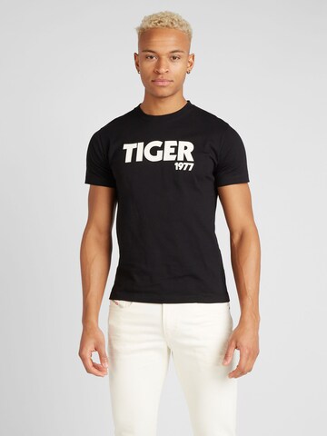 juoda Tiger of Sweden Marškinėliai 'DILLAN': priekis