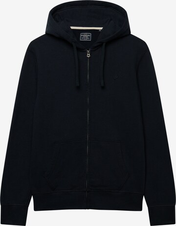 Superdry & Co Sweatjacka 'ESSENTIAL' i blå: framsida