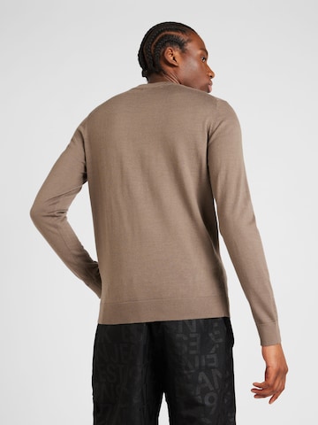 SELECTED HOMME Pullover 'TOWN' in Braun