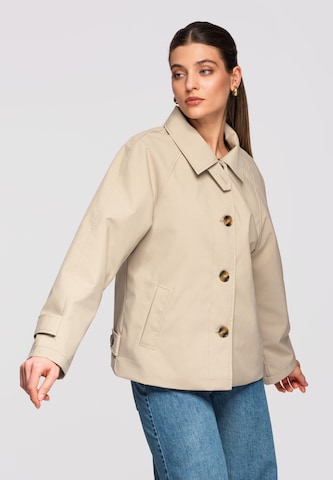 Ombre Between-seasons coat 'OW-COLC-0118' in Beige