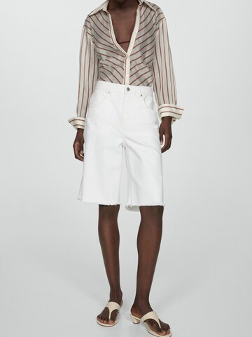 MANGO Loose fit Jeans 'Vera' in White: front