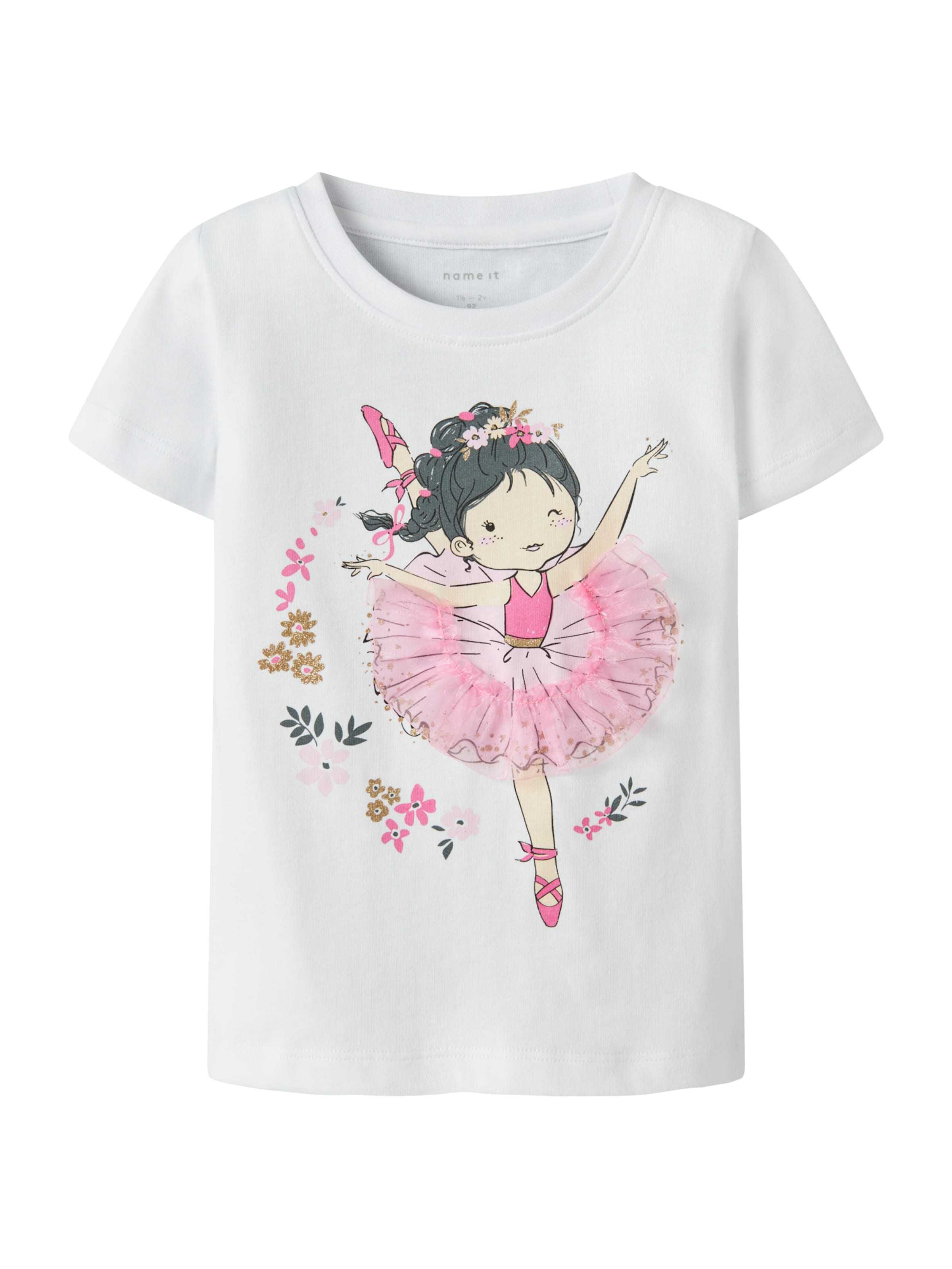 NAME IT Tričko 'NMFDEPPA' – bílá: přední strana