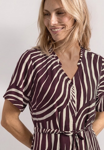 STREET ONE - Vestido camisero en rojo