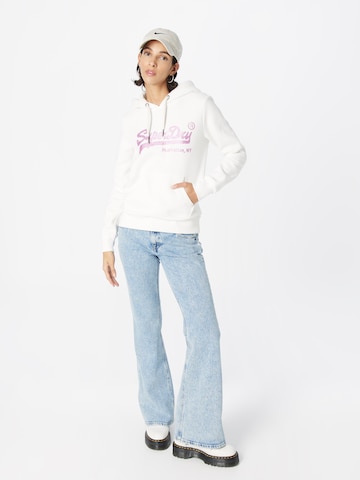 Sweat-shirt Superdry en blanc