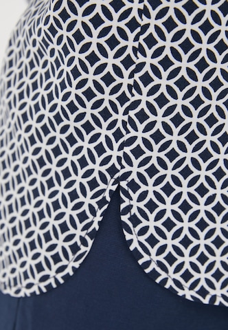 Finn Flare Sommerbluse 'Print' in Blau