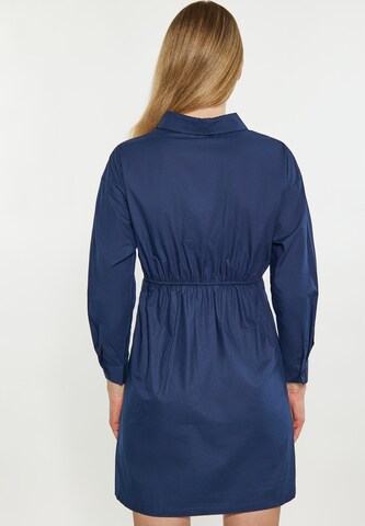 DreiMaster Klassik Shirt Dress in Blue