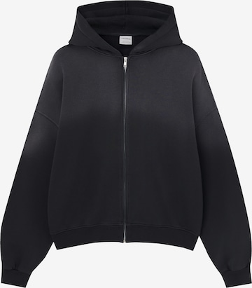 Hanorac de la Pull&Bear pe negru: față