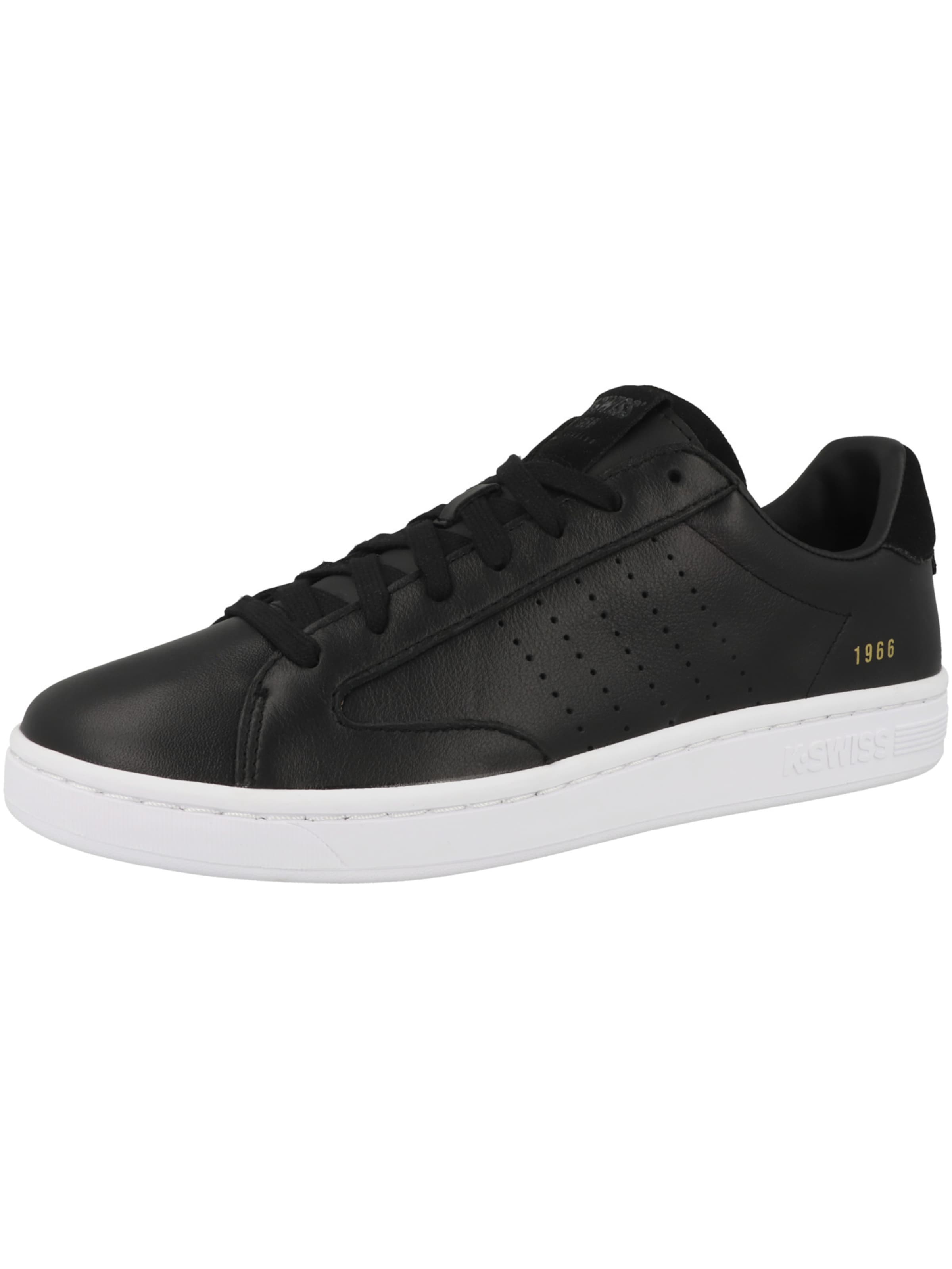 melns K-SWISS Zemie brīvā laika apavi 'Lozan Klub': no priekšpuses