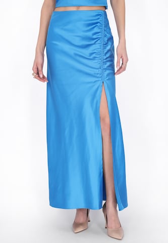 faina - Falda 'Festive' en azul: frente