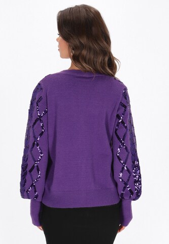 faina - Cárdigan en lila