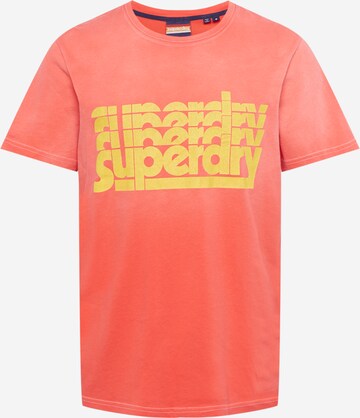 T-Shirt Superdry en rose : devant