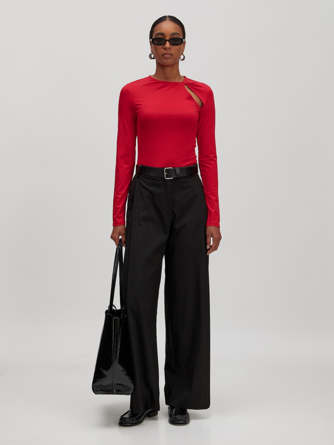 EDITED Producten Shirt 'Leany' Rood