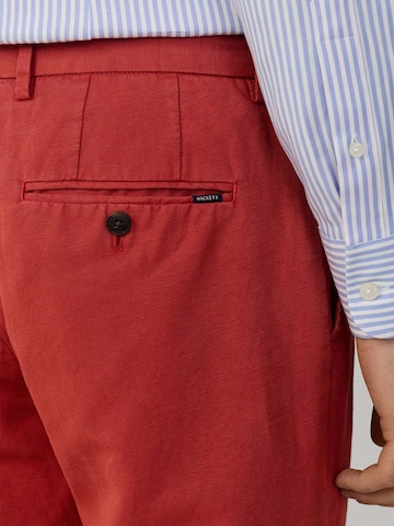 Hackett London Slim fit Trousers with creases in Red
