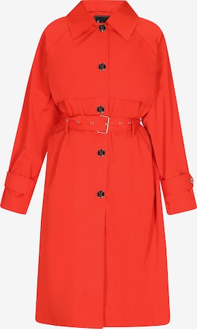 Manteau mi-saison faina en rouge : devant