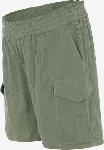 MAMALICIOUS Loosefit Cargobroek 'Malu' in Groen: voorkant