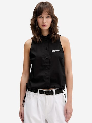 KARL LAGERFELD JEANS - Blusa 'KLJ Sleeveless Blouse B2W11020' en negro: frente