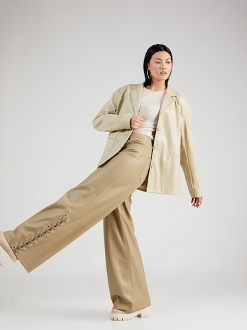 2NDDAY Wide leg Pants 'Edition Hero' in Beige