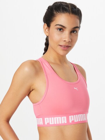 PUMA Bustier Sports-BH i pink: forside