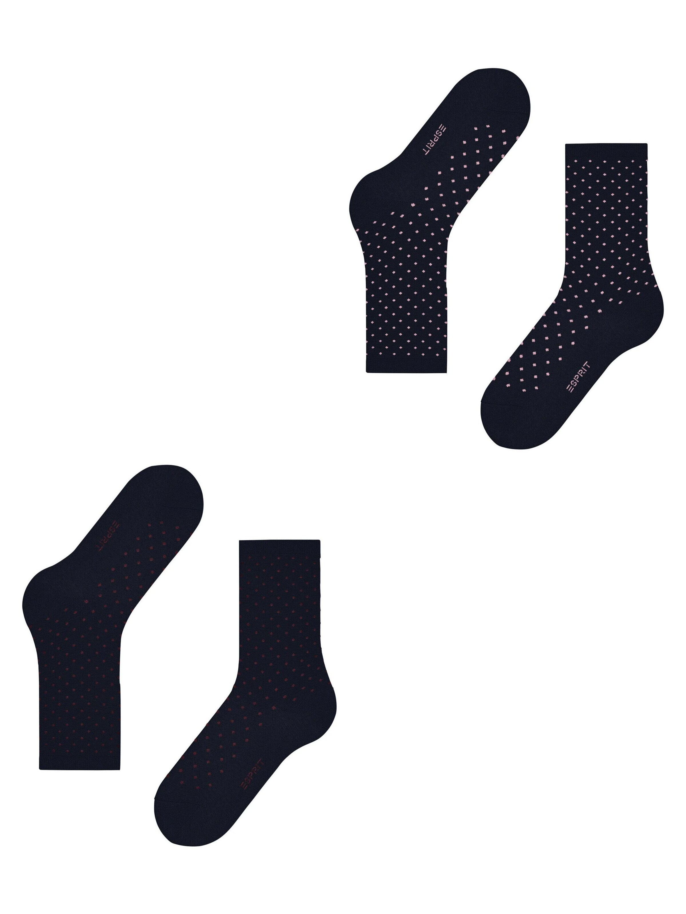ESPRIT Socken 'Fine Dot 2-Pack'‌ in Blau