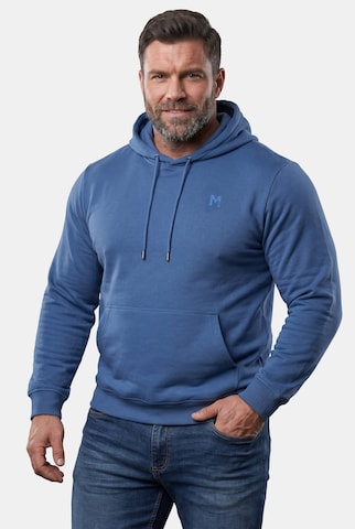 Men Plus Sweatshirt in Blau: Vorderseite