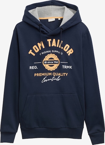 Sweat-shirt TOM TAILOR en bleu : devant