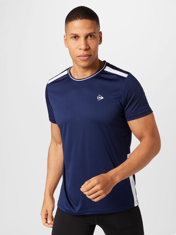 DUNLOP Performance shirt in Blue: front