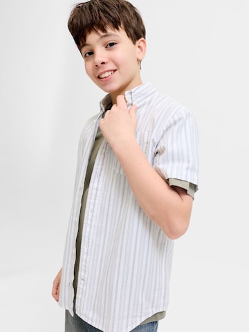 Jack & Jones Junior Regular fit Button Up Shirt 'JJDevin' in White