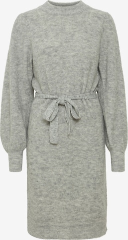 ICHI Strikkjole 'Lamora' i grå: forside