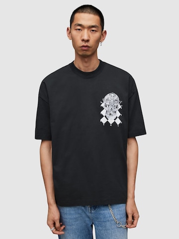 T-Shirt 'GRID' AllSaints en noir : devant