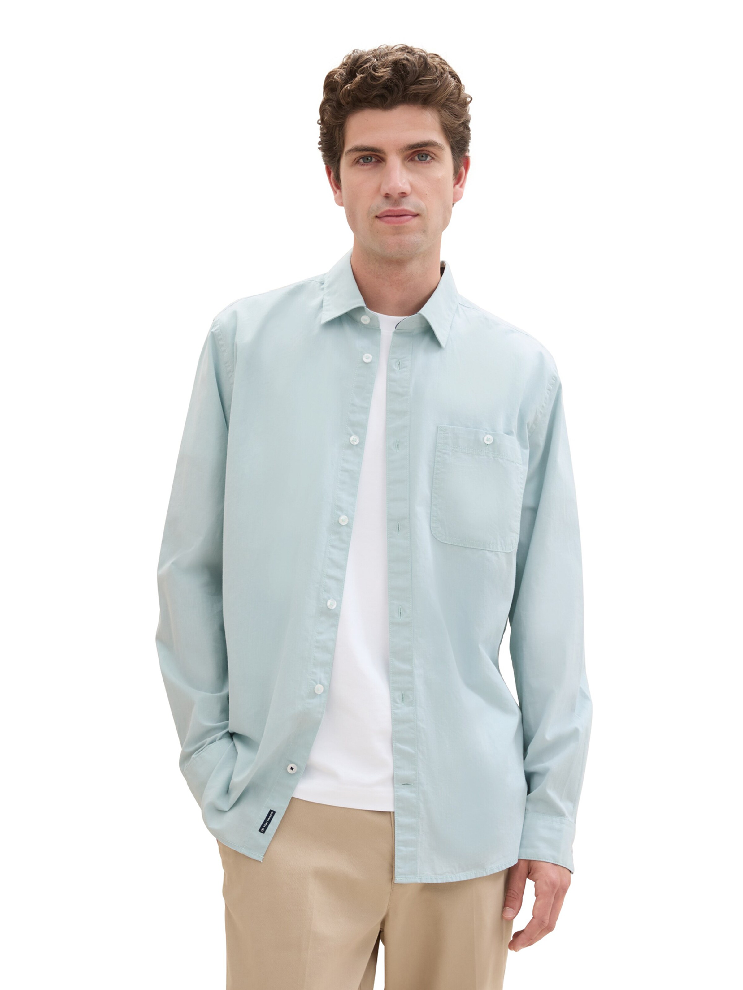 TOM TAILOR Regular Fit Hemd in Grün