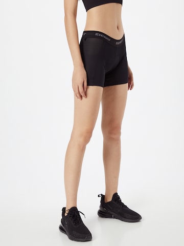 Skinny Pantalon de sport 'NEKIA' ZIENER en noir : devant