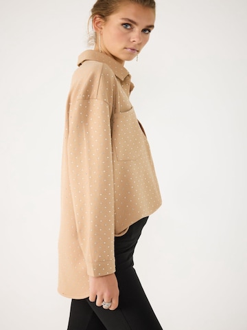 No Matter What Bluse in Beige