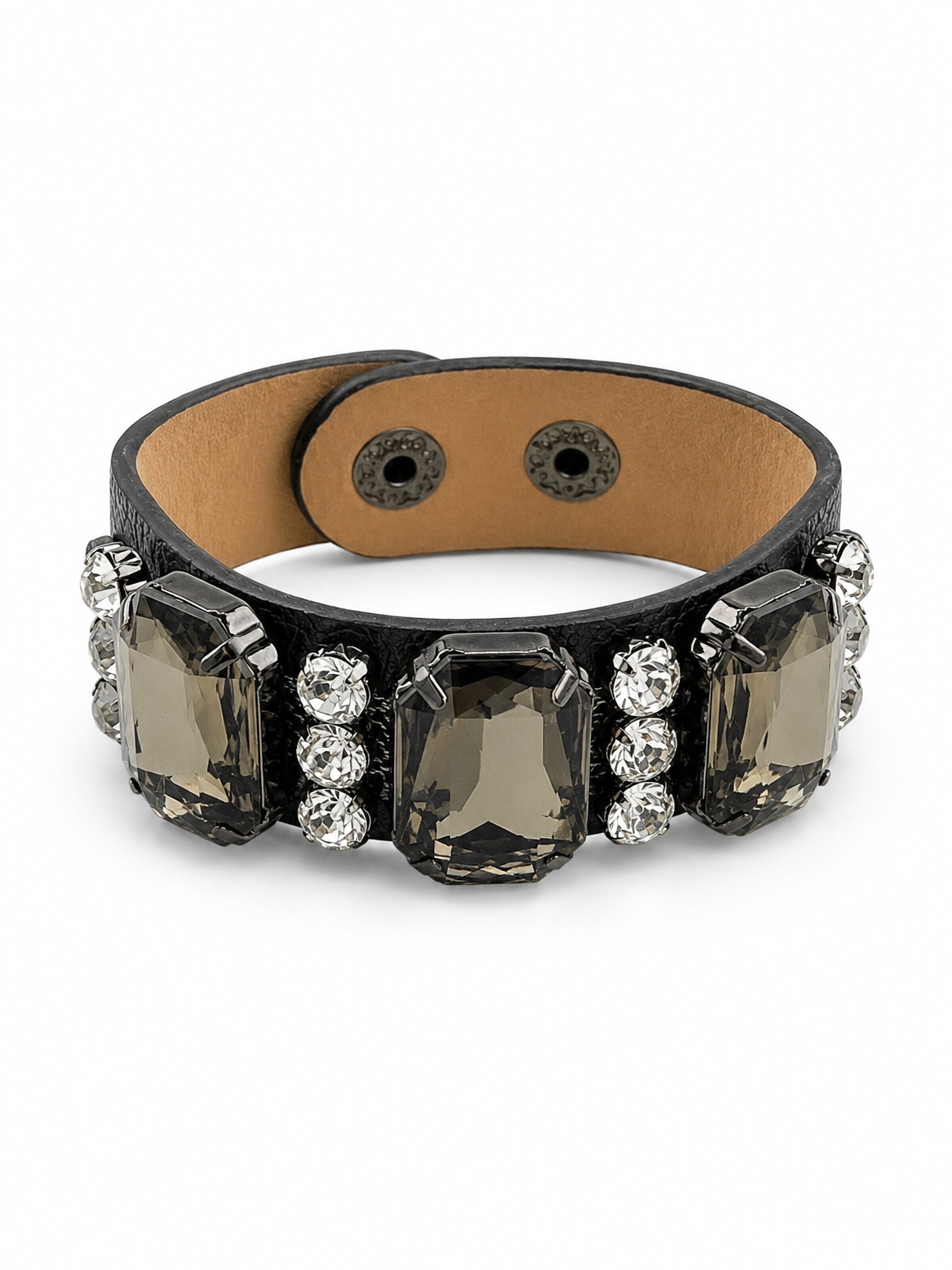 COLLEZIONE ALESSANDRO Bracelet 'Crystal' in Black