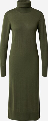 ILSE JACOBSEN Stickad klänning i grön: framsida