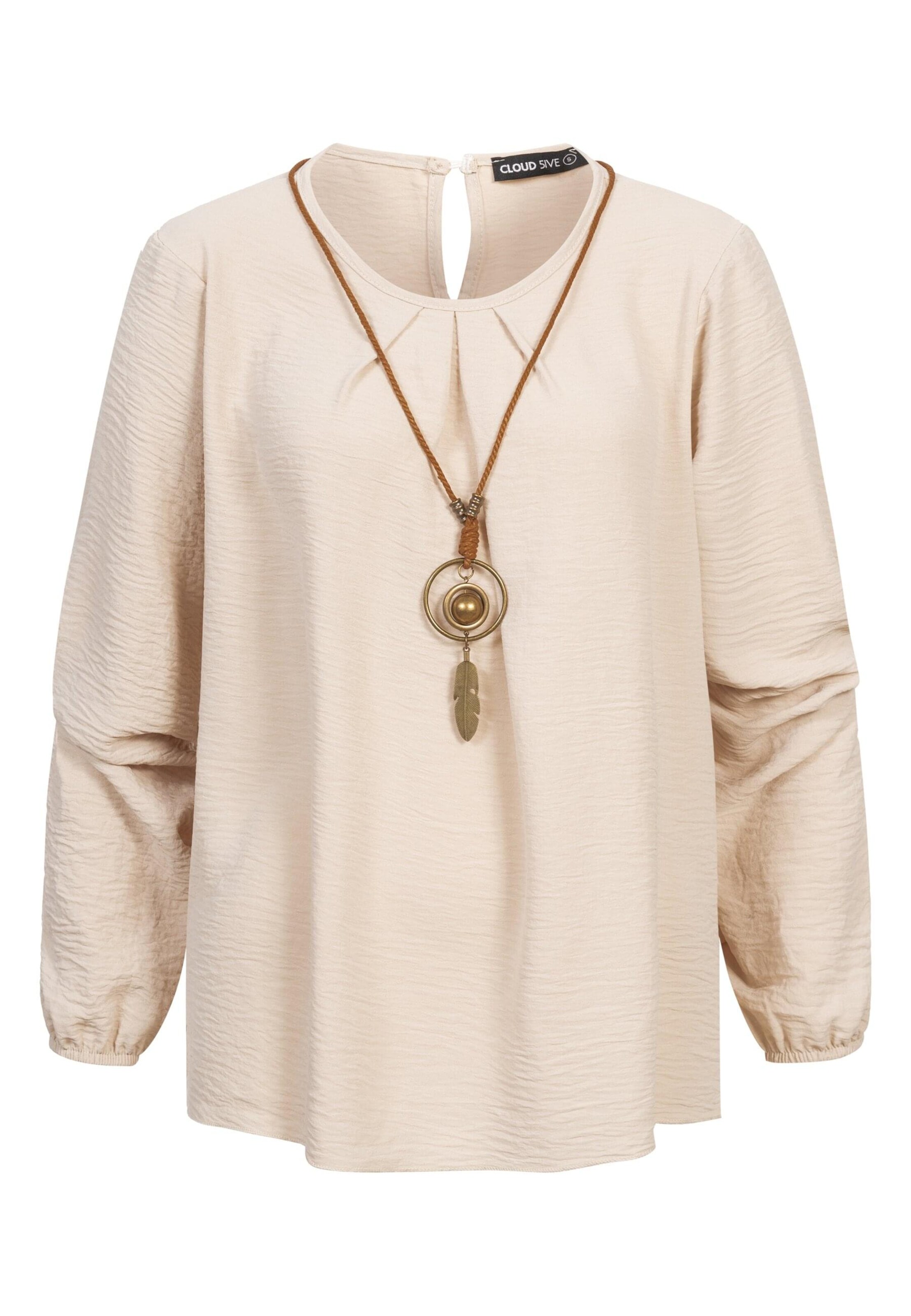 Cloud5ive Bluse in Beige: Vorderseite