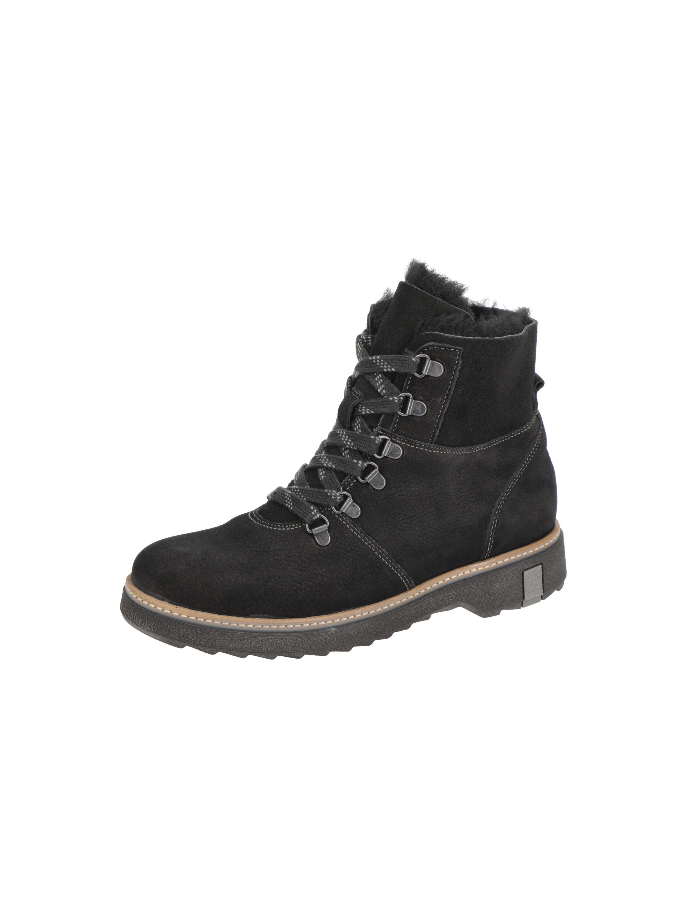 WALDLÄUFER Boots 'Waldläufer Hitomi Winter Stiefel Boots schwarz H-Weite' in Black: front