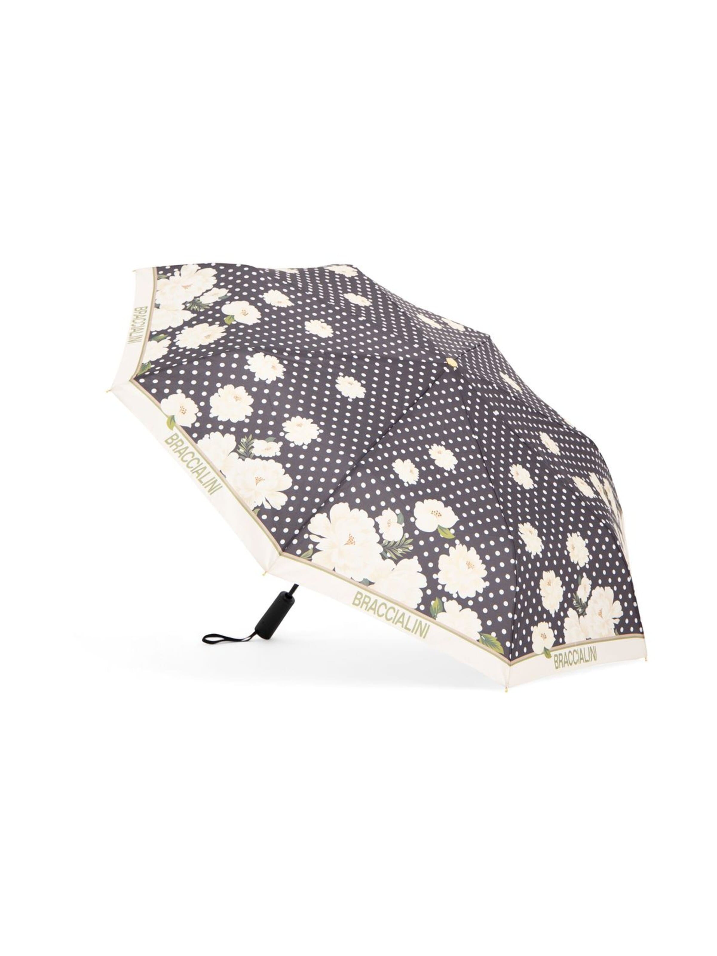 Parapluie 'Queen' Braccialini en noir : devant