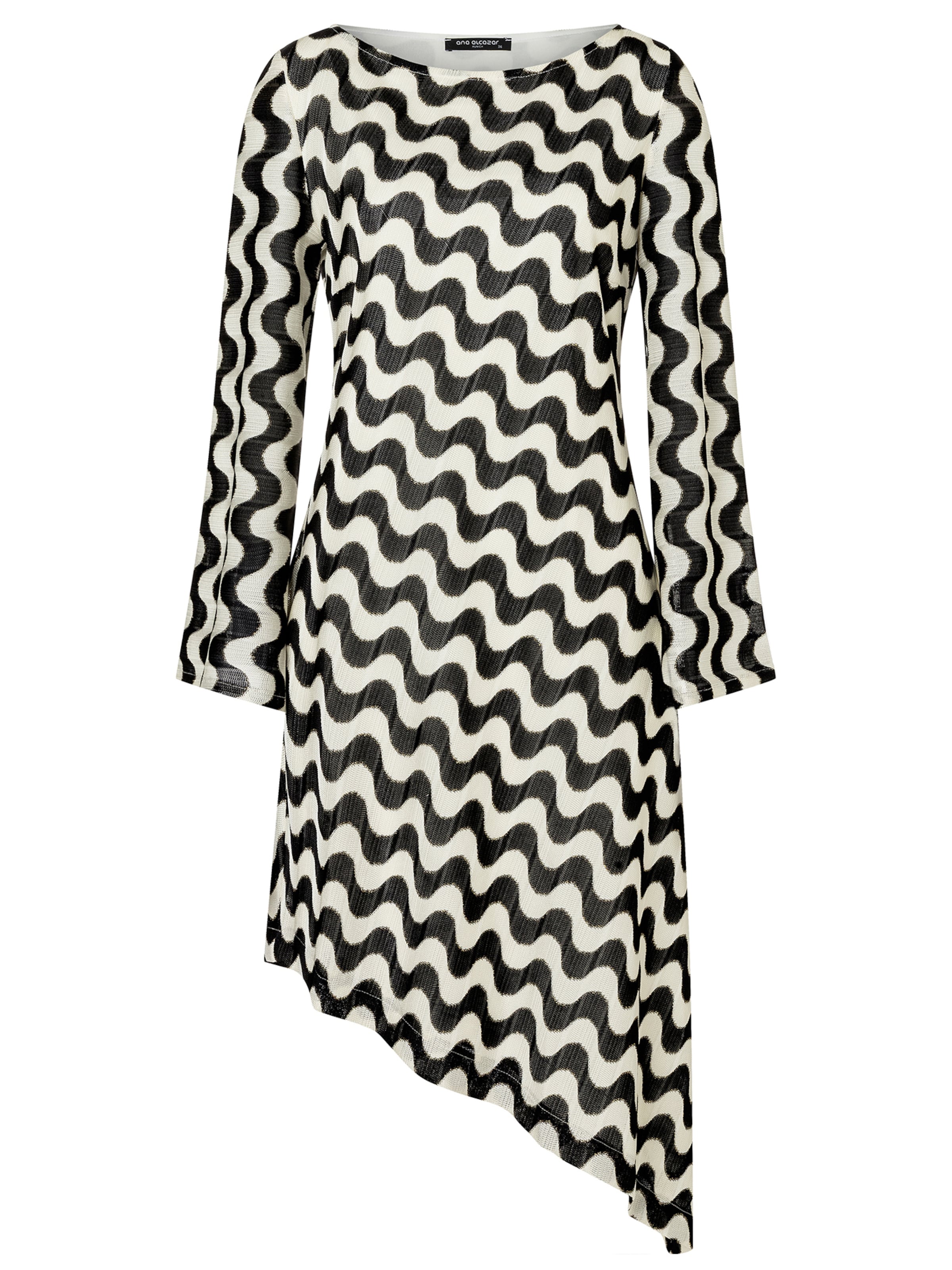 Ana Alcazar Jurk 'Zora' in Zwart: voorkant