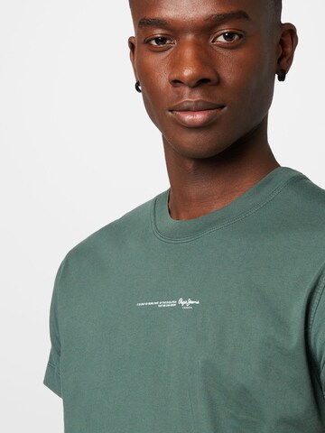 T-Shirt 'ANDREAS' Pepe Jeans en vert