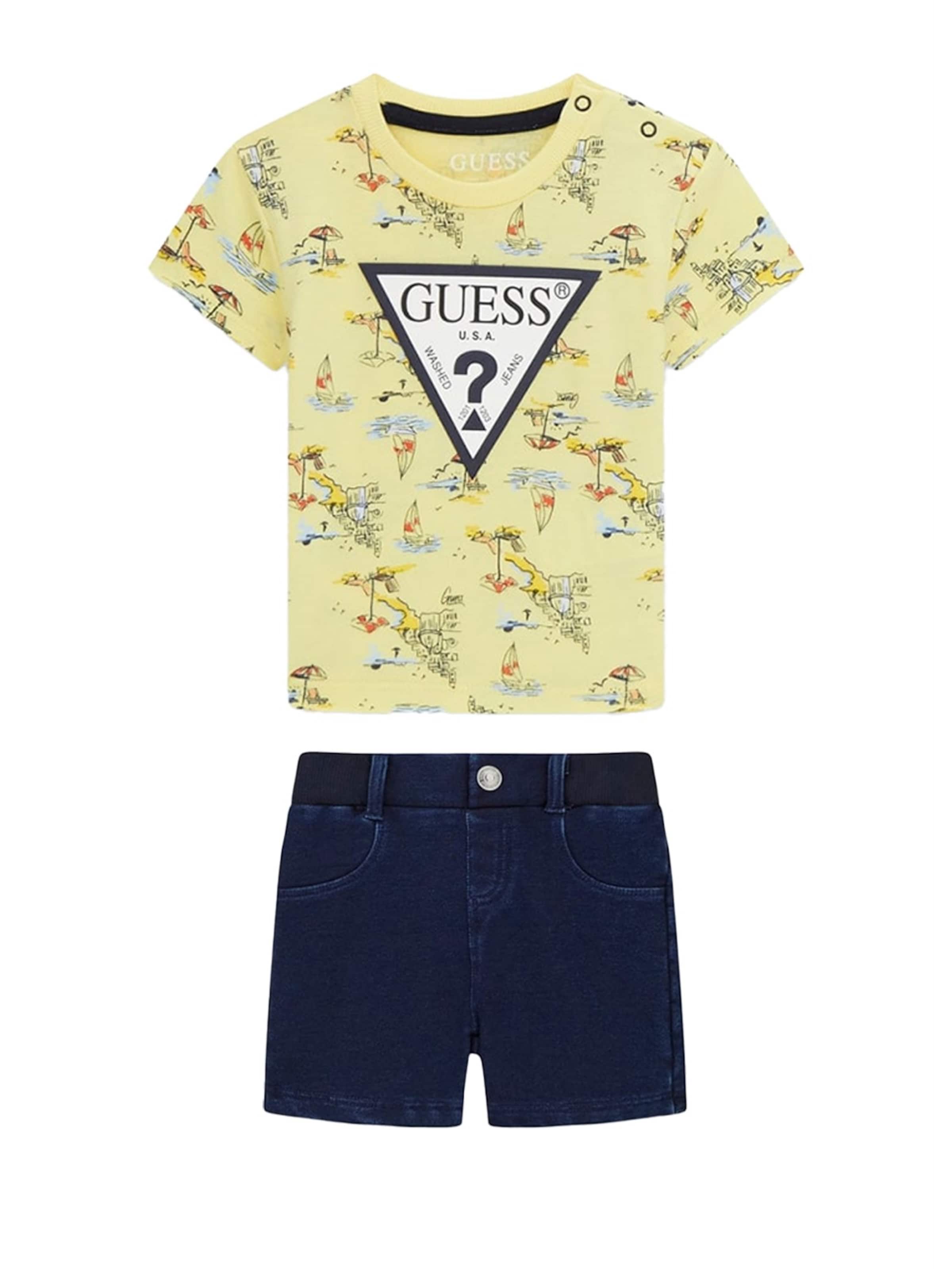 GUESS KIDS Set in Geel: voorkant