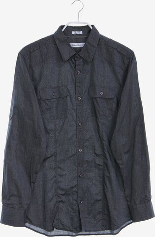 Calvin Klein Button Up Shirt in M in Grey: front