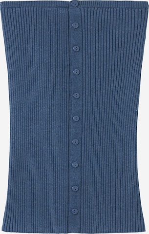 MANGO Top 'AZUCENA' in Blau: Vorderseite