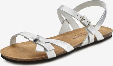 LASCANA Sandal i silver: framsida