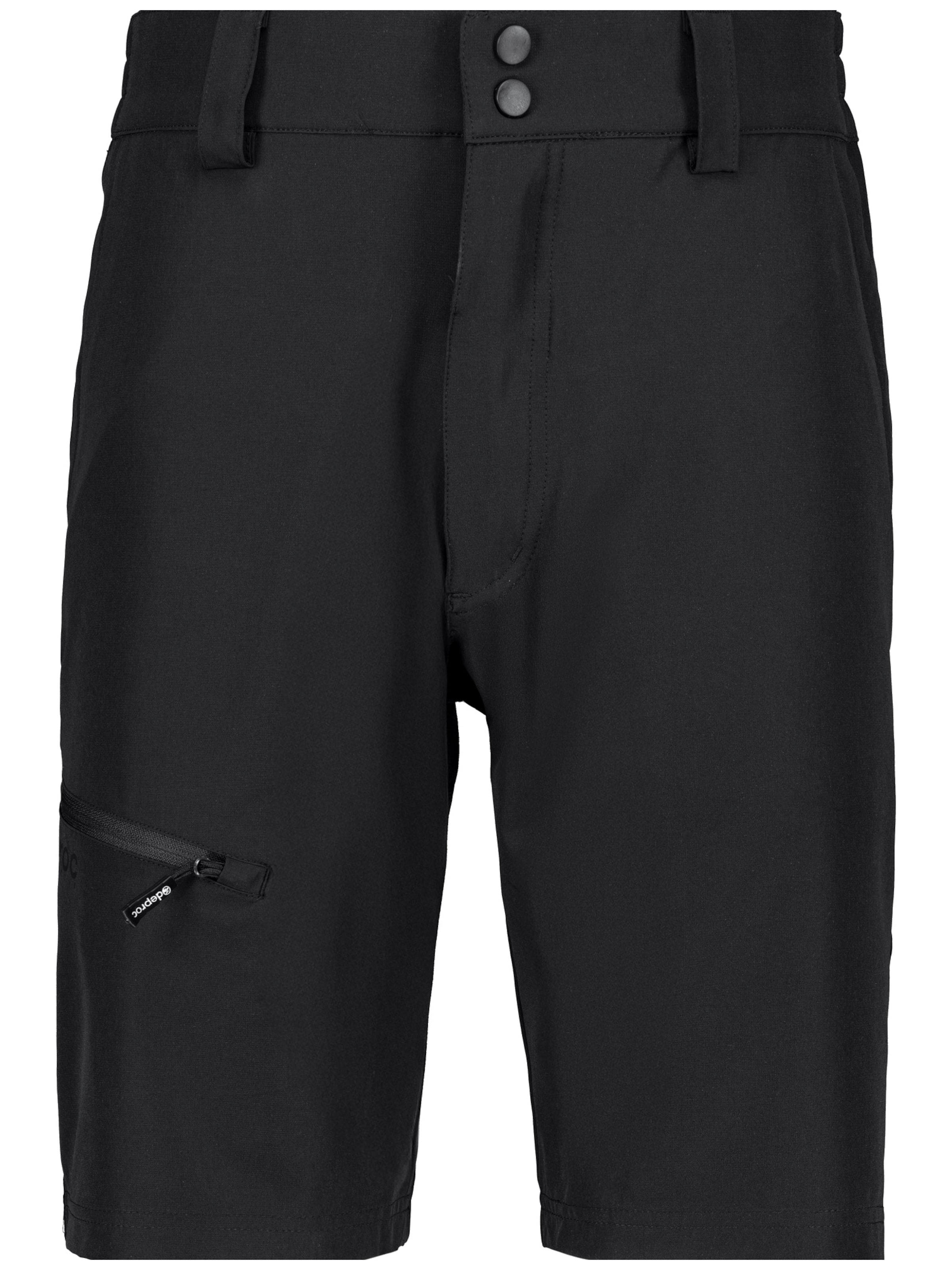 deproc Slimfit Udendørsbukser 'Trekkingshorts Kentville MEN Bermuda Outdoorhose Funktionshose Shorts' i sort: forside