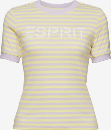 T-shirt ESPRIT en jaune : devant