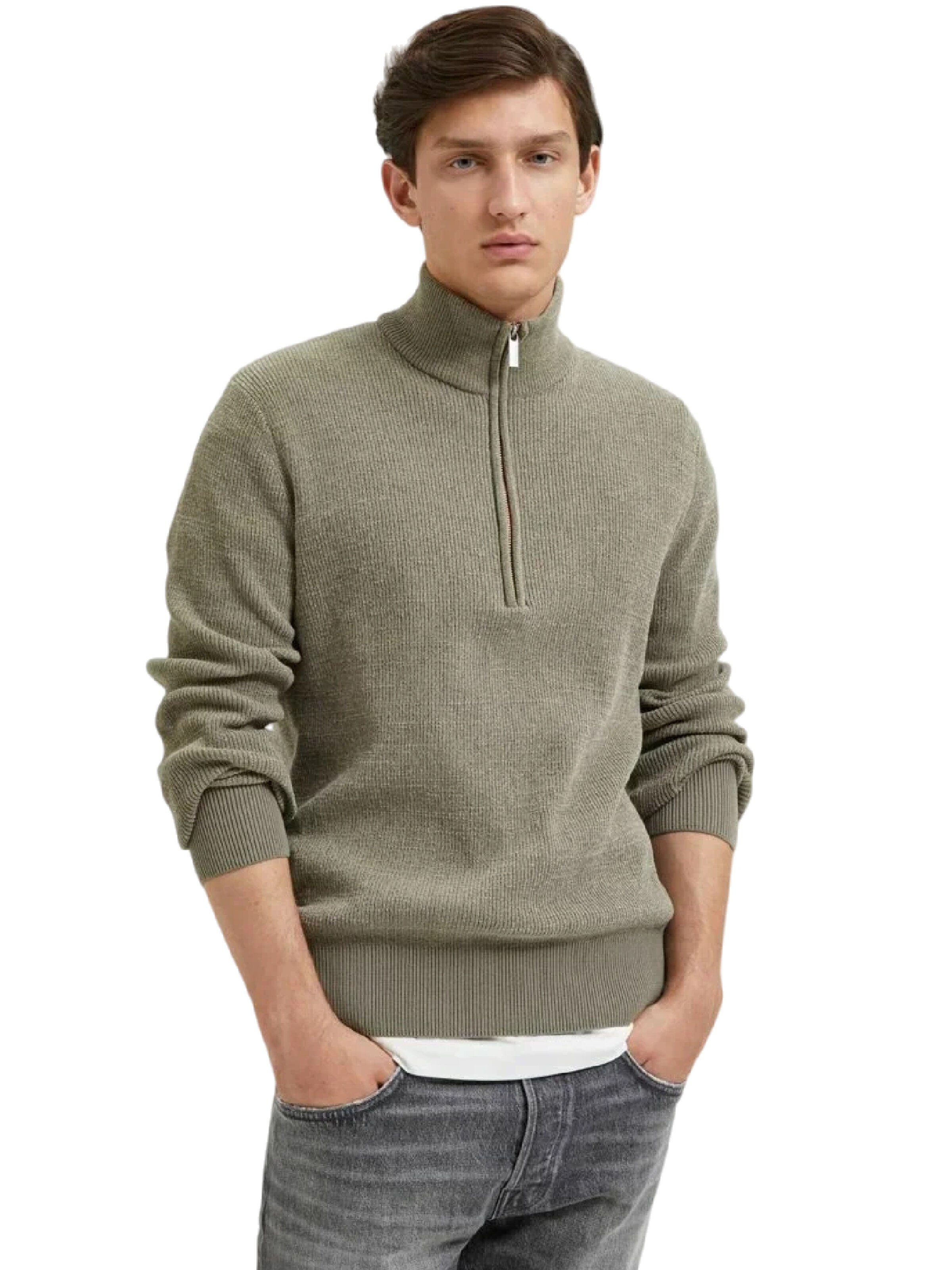 Pulover 'Nico' de la SELECTED HOMME pe gri: față