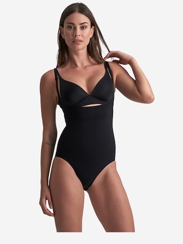 Body modelant 'Soft Touch Seamless Bodysuit Open Bust' Bye Bra en noir : devant