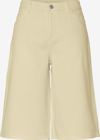 Wide leg Jeans 'PCSky' de la PIECES pe galben: față